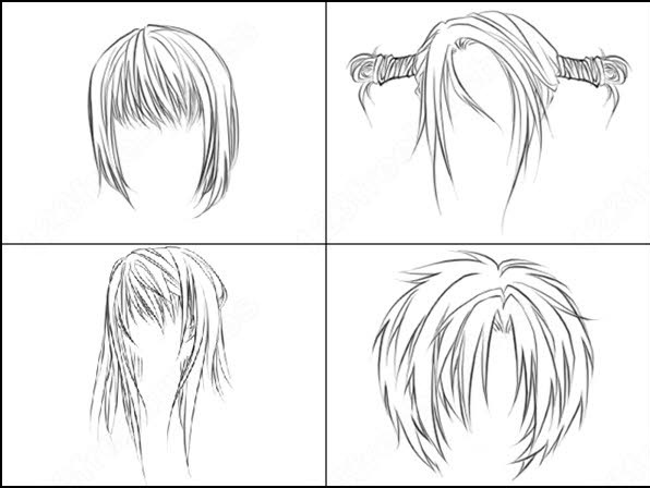 anime hairs brush