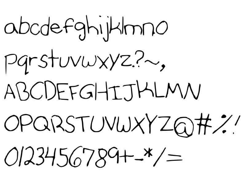 Annies Font with Faces