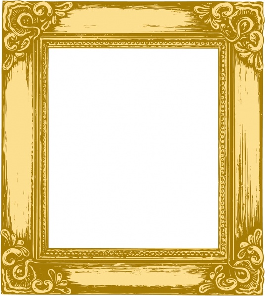 picture frame template retro symmetric flat decor