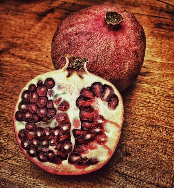 apple fruit pomegranate