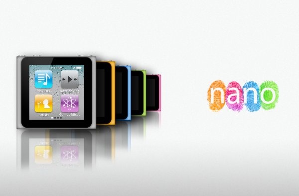 apple ipod nano 6g psd