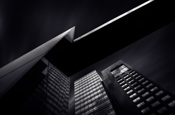 architecture black and white building business city 