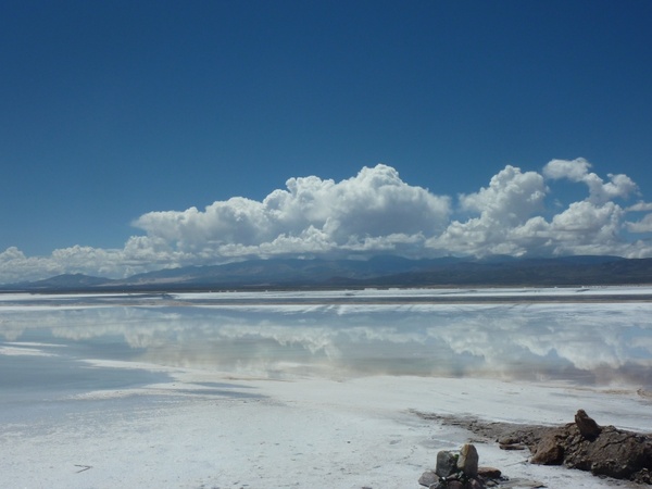 argentina salt flats clouds