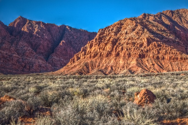 arid desert dry environment hill landscape mountain