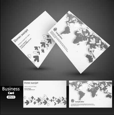 arrow business cards vector 