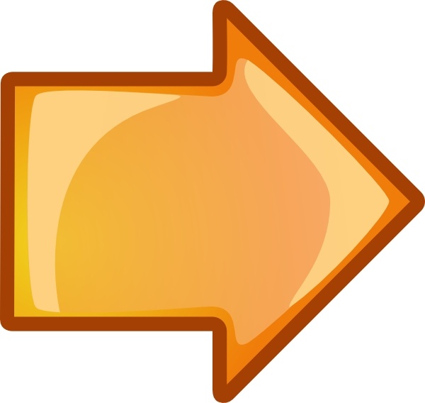 Arrow Orange Right clip art