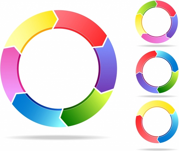 Download Arrows in a circle flow Free vector in Adobe Illustrator ...