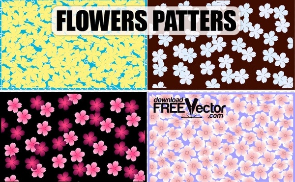 Art Vector Flowers Patterns
