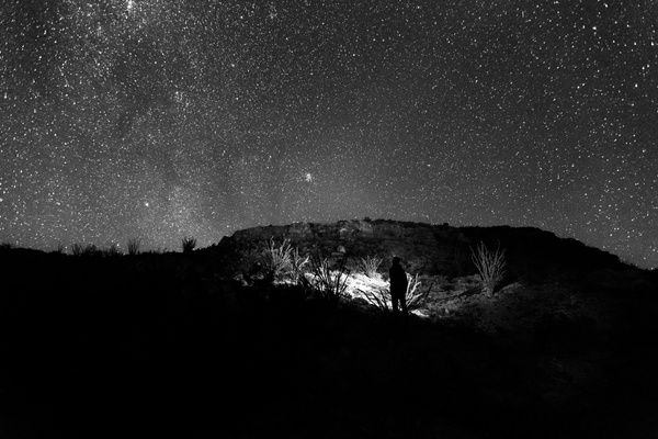 astronomy black and white dark fine art landscape