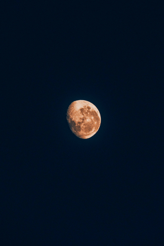 astronomy picture contrast moon sky scene 