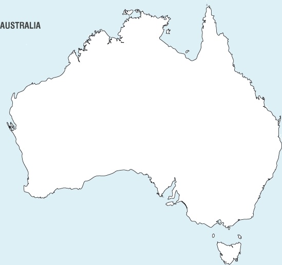 Australia Map Vector 