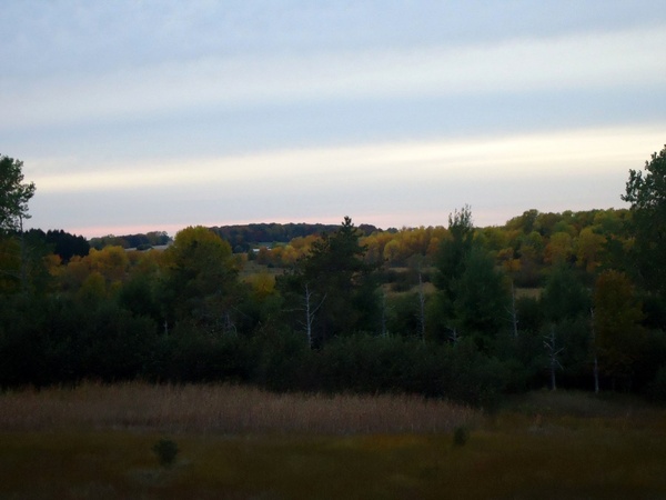 autumn from dunes and forests at kohler andrae state park wisconsin