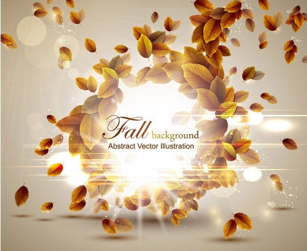 autumn leaves vector 5 graphic design