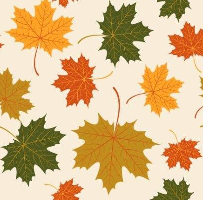 autumn maple leaves vectors seamless pattern
