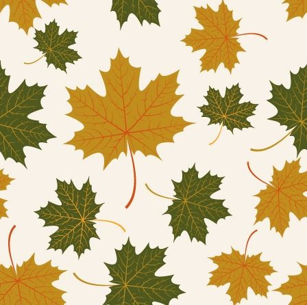 autumn maple leaves vectors seamless pattern