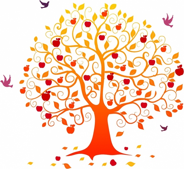 Download Autumn tree Free vector in Adobe Illustrator ai ( .AI ), Encapsulated PostScript eps ( .EPS ...