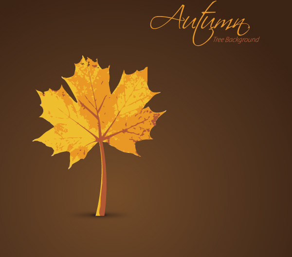 autumn tree background vector