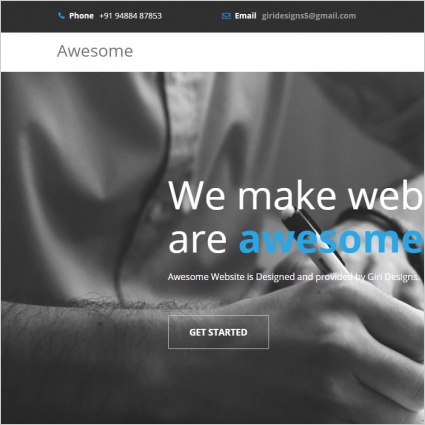 awesome website template