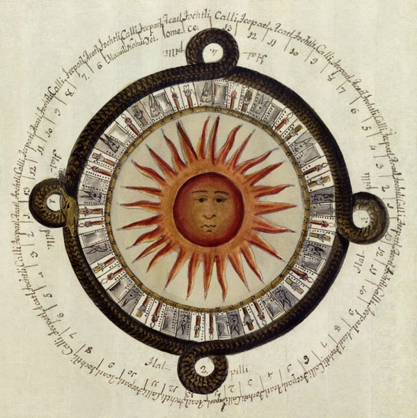 aztecs mexican calendar sundial 