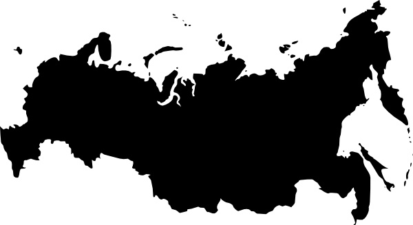 Babayasin Russia Outline Map clip art 