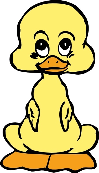Baby Duck clip art
