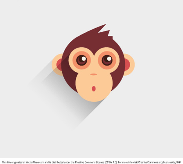 baby monkey vector