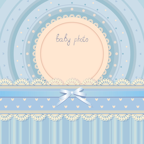baby photo background vector set