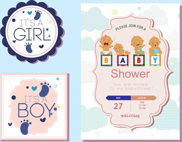 baby shower tags templates paper cut decor