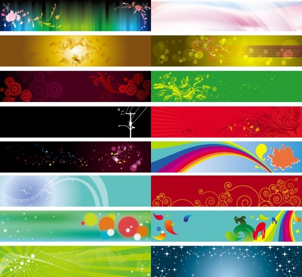 background banner beautiful pattern vector