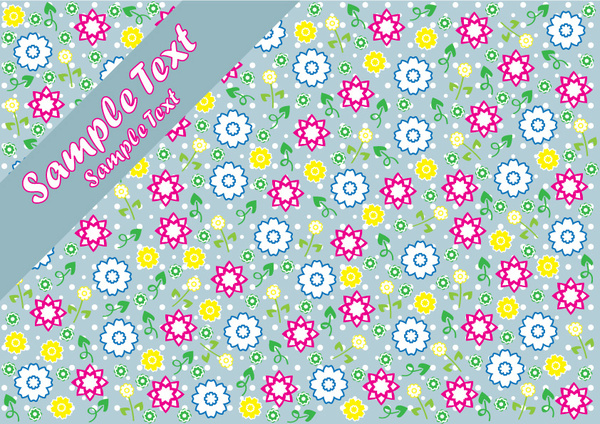 background card design with flowers
