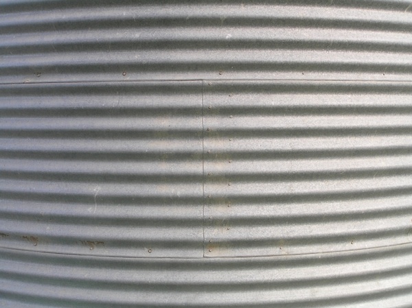 background corrugated tank