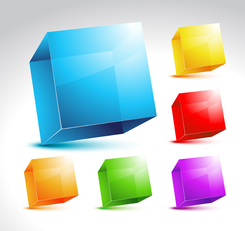 background geometric shapes design elements vector 