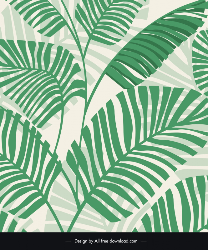 background leaf template flat classical 