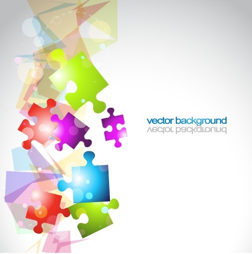 backgrounds with 3d shapes vector graphic