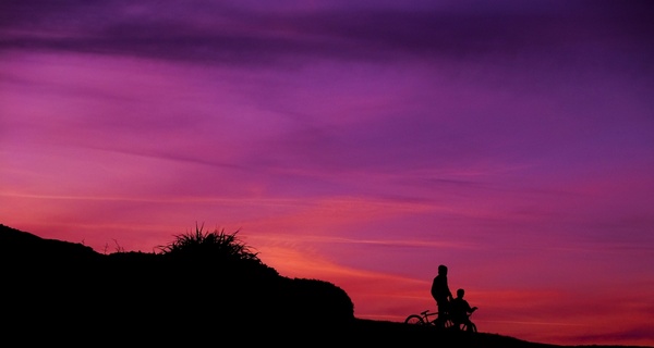 backlit dawn desert dusk evening hiking landscape