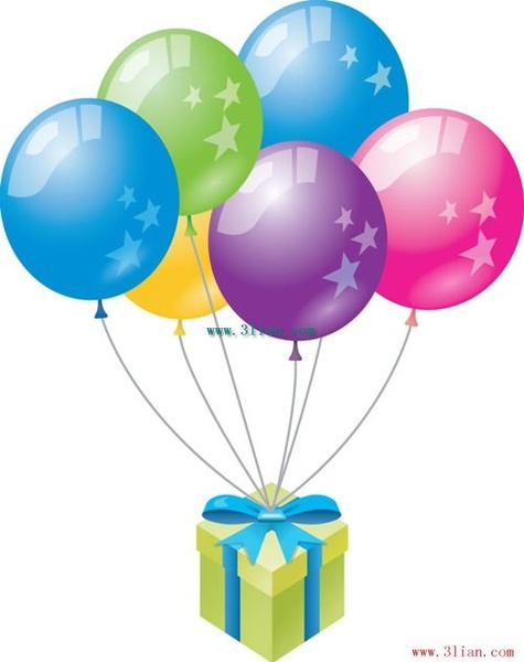 balloon gift vector