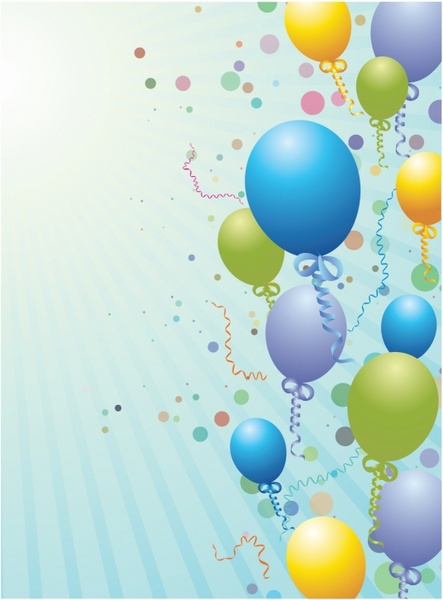 Balloons design background 