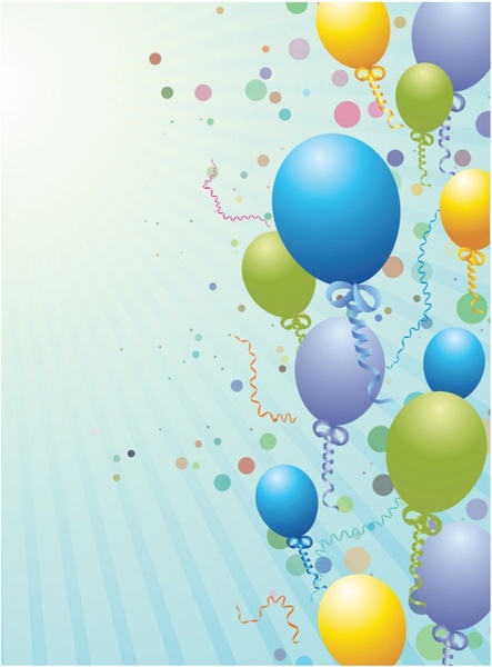 Balloons design background