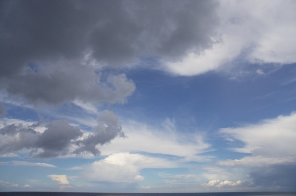 baltic sea coast clouds sky