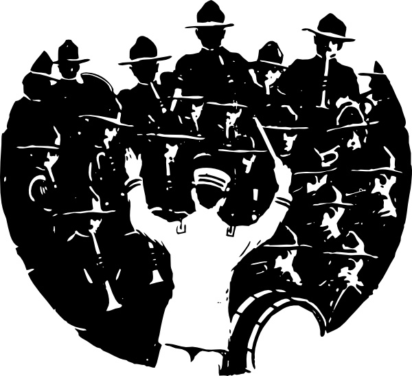 Band And Conductor clip art