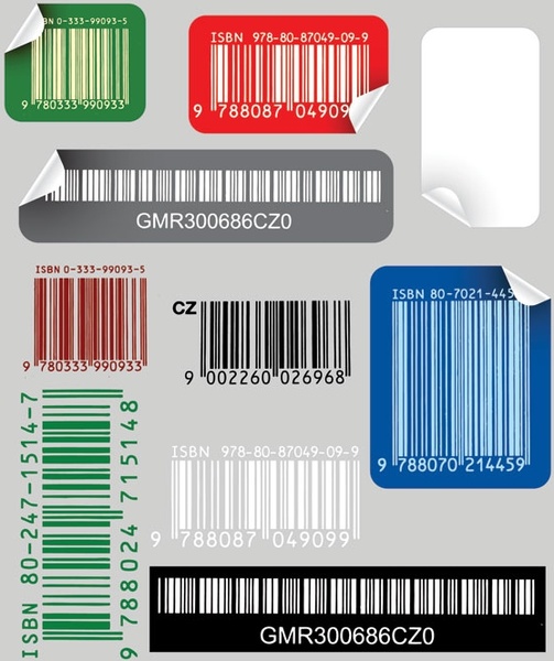 bar code sticker vector