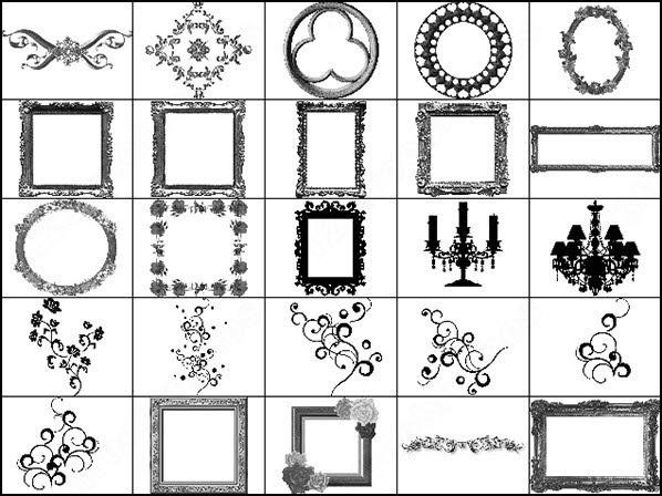 frame shapes for photoshop free download