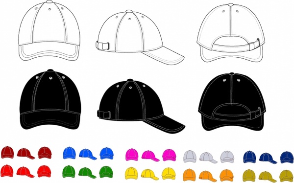 Download Baseball cap Free vector in Adobe Illustrator ai ( .AI ), Encapsulated PostScript eps ( .EPS ...