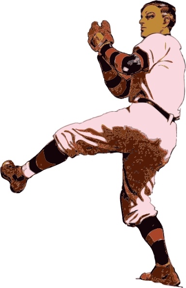 Baseball Pitcher clip art