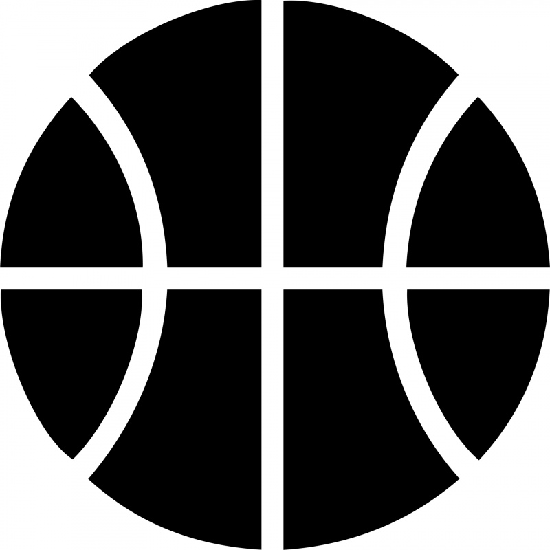 basketball ball sign icon flat symmetric circle shape