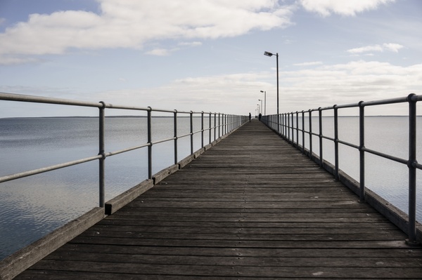 bay beach boardwalk bridge coast dock fence harbour 