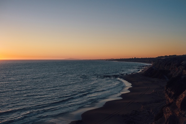 beach coast dawn dusk evening horizon landscape
