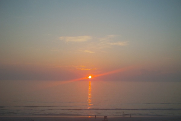 beach ocean sunrise