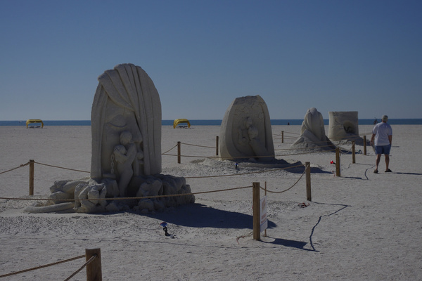 beach sand sculpture