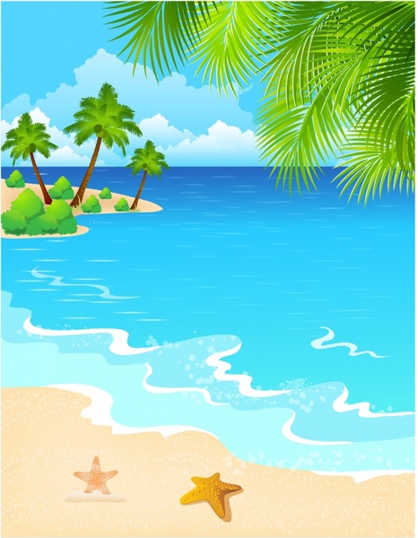 Cartoon beach scene vectors free download 24,009 editable .ai .eps .svg  .cdr files